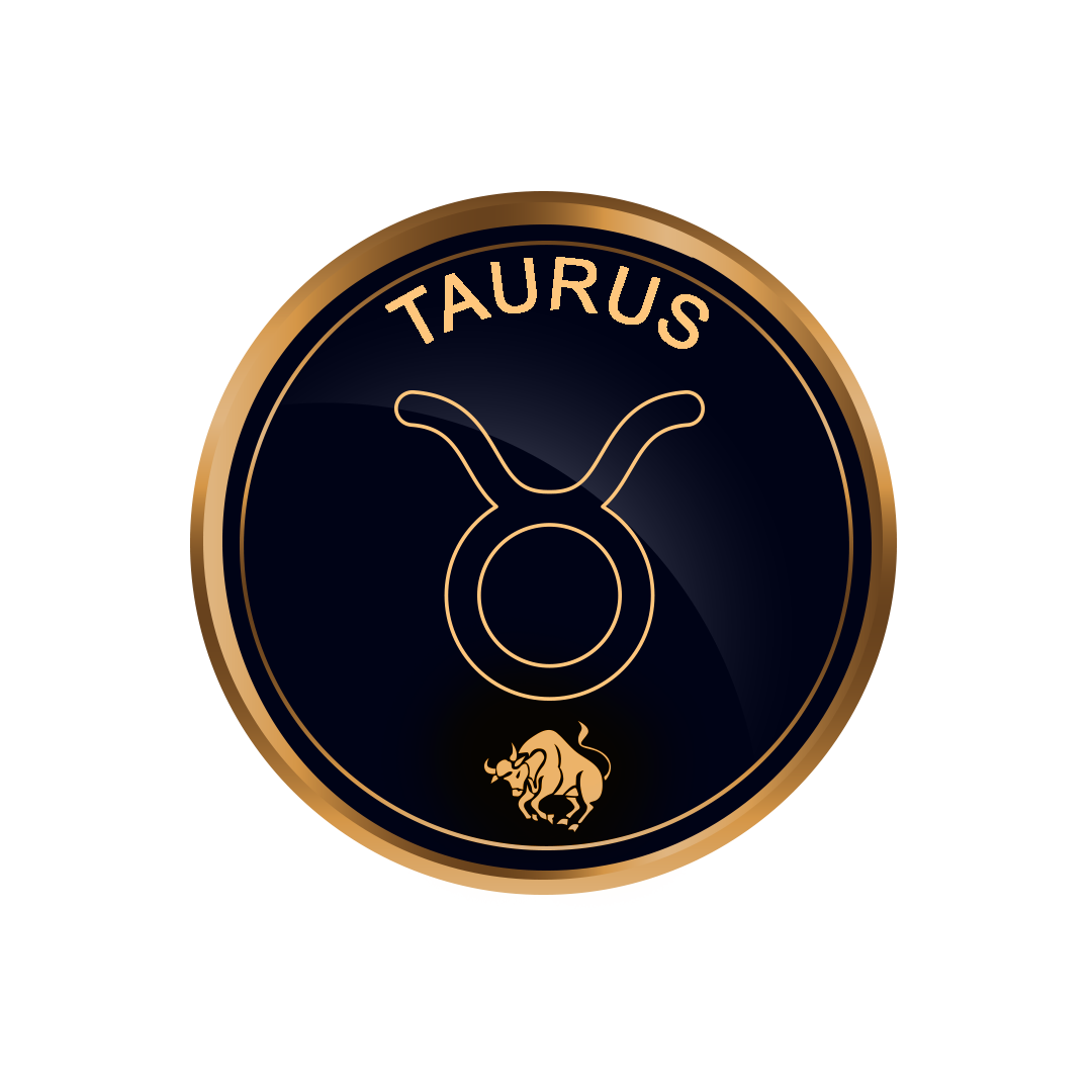 Golden Taurus png, Gold Taurus symbol, Taurus zodiac sign png, picsart transparent Taurus png full hd images download